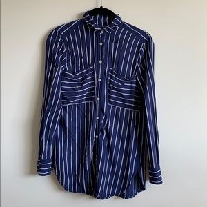 Ann Taylor Loft Striped Buttondown Shirt